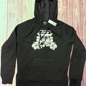 Athletic Works Black Jeep Girl Graphic Hoodie Size S 4-6